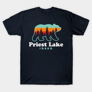 Priest Lake Idaho Camping Bear Spokane Washington T-Shirt